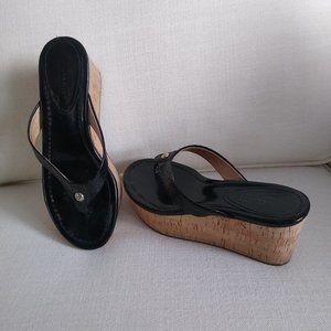 Couch, Lannie Cork Sandals (Black)